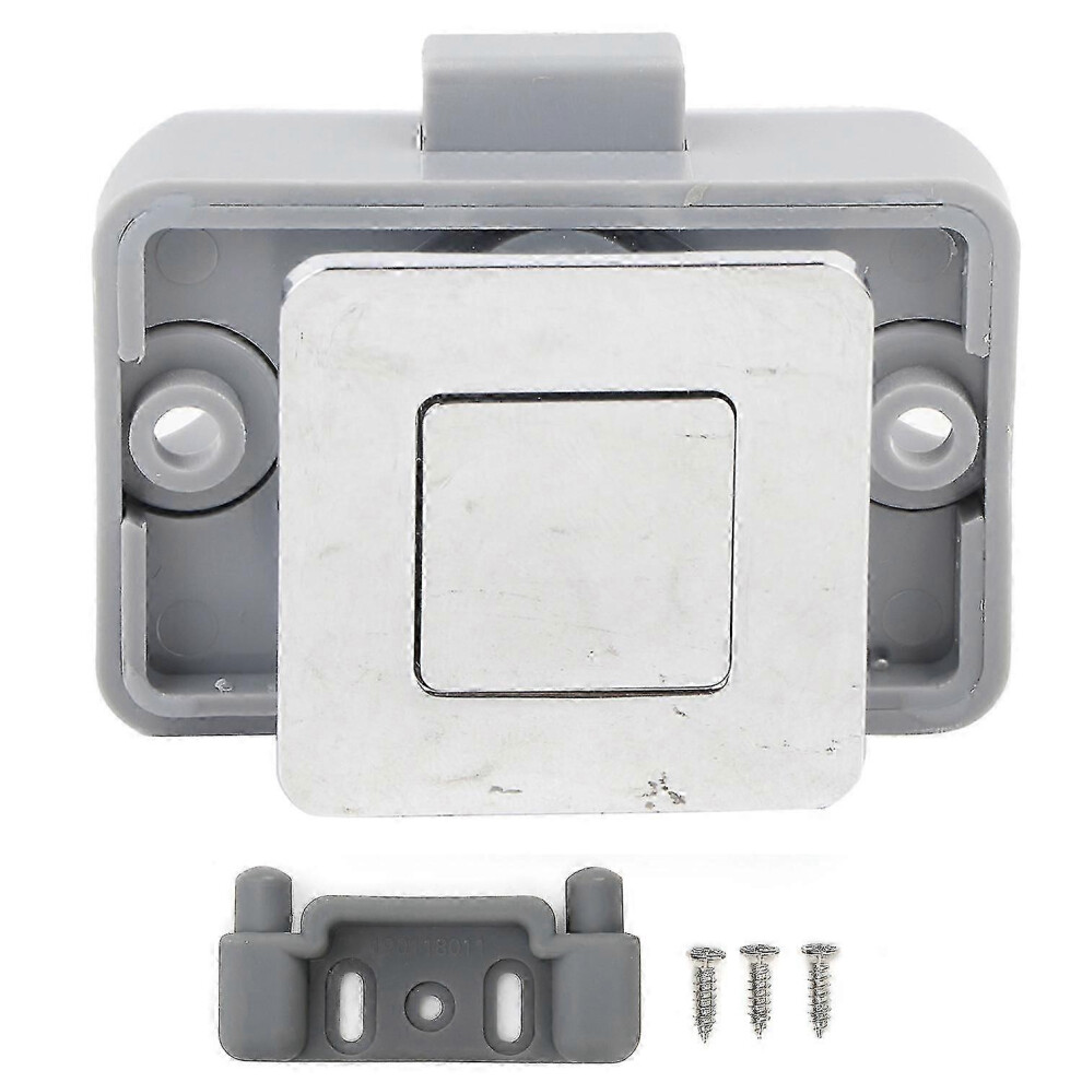 (As Show, One Size) Zinc Alloy Push Button Latch Lock Hardware For Boats Rv Caravan Campers Cupboard Cabinet 4633396501538