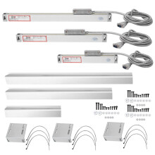 (As show, One size) 1 Set 2AE/3AE Linear Scale High Accuracy Aluminum Alloy for JCS900-2AE/JCS900-3AE Digital DisplayStroke 0-100mm 0-400mm 0-500mm