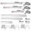 (As show, One size) JC800 3PCS Linear Scale CNC Milling Lathe Encoder for JCS9002AE / JCS9003AE Digital Readout 1