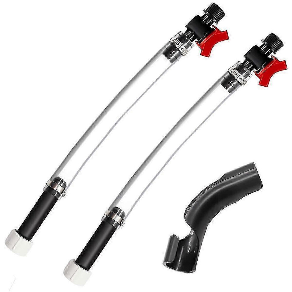 (As Show, One Size) 3Pcs Racing Fuel Hose With Ball Valve Shut Off,Racing Fuel Jug Hose With Hose Bender Kit.for Scribn 4633396595049
