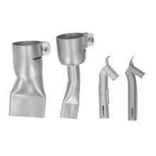 (As show, One size) 4 Pcs Set Hot Air Gun Nozzle 2Pcs Flat Wide Mouth Welding Tips 2Pcs Speed Welding Nozzles for PP PVC