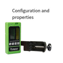 (As show, One size) LR-5RG Laser Level Receiver Detector Back-Lit LCD Display Receive Green Red Beam for Outdoor Green