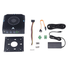 (As show, One size) Mini Desktop Computer Low Power Embedded Fanless Industrial PC 8G Memory 128G Hard Disk 100240V US Plug