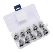 (As show, One size) P80 Plasma Cutter Torch Electrode Nozzle Combination Set 20pcs (1.5mm Thickened Nozzle)