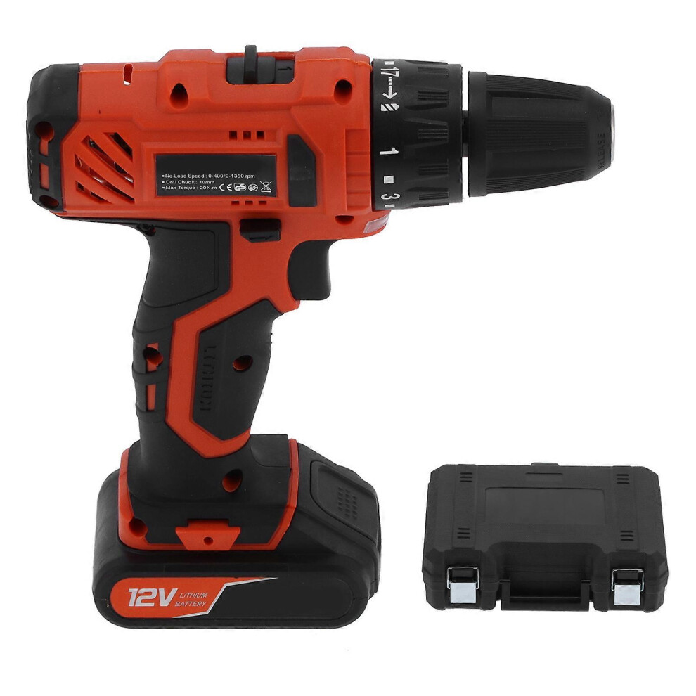 (As show, One size) FIXMAN Electric Drill 2Speed Rechargeable Screwdriver Tool R7001 DC 12V  AC 100240V-image-OPC-PHJKYCS-NEW