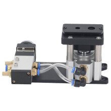 (As show, One size) 2 Hole Punch Pneumatic Edge Banding Puncher 8mm 12mm Aperture Aluminum Alloy Air Punching Tool 0.40.6MPa