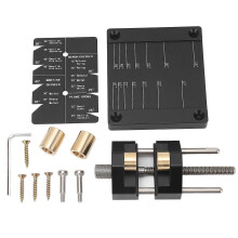 (As show, One size) Honing Guide System Woodworking Plane Chisel Sharpening Kit Aluminum Alloy Hand Tool