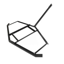 (As show, One size) 74 Inch Drag Driveway Tractor Harrow Heavy Duty Steel Lawn Leveling Rake for ATV UTV Trailer Mower