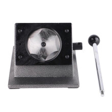(As show, One size) Round Badge Maker Circle Die Cutter Stainless Steel Graphic Punch Cutter for Paper Leather PVC Cards 75mm / 3in