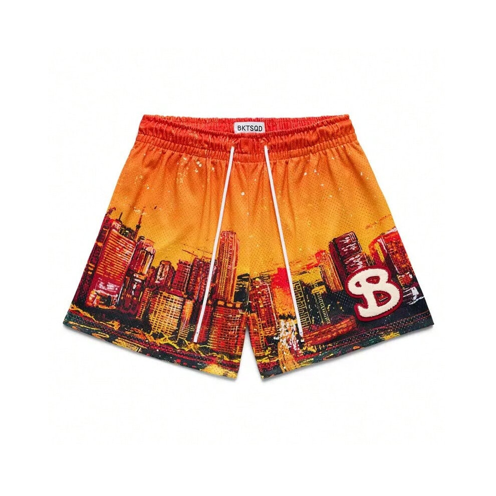 (140, cheng5341) BUCKETSQUAD 2025 Summer Basketball Men Shorts Mesh sweatpants Loose Fashion Men Skateboarding Running Shorts Sports Beach Pants
