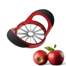 (As show, One size) Apple Cutter and Slicer Stainless Steel Apple Corer 4.72 Inch Apple Slicer Tool with 12 Super Sharp Blades, lightweight with Antislip Handle