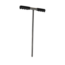 (As show, One size) Soil Sample Probes, T Handle Metal Septic Tank Locator Tool Adjustable Sharp Tip