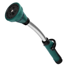 (As show, One size) Watering Wand,15 in Garden Hose Nozzle Sprayer with 8 Adjustable Watering Patterns (Green)