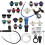 (As show, One size) 28Pcs Radiator Pressure Tester Vacuum Type System Kit 2