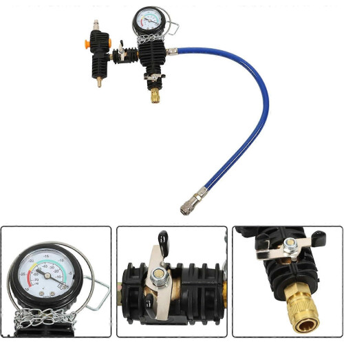 (As show, One size) 28Pcs Radiator Pressure Tester Vacuum Type System Kit 2
