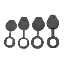 (As show, One size) Outdoor Sealed Cover Cylindrical Plastic Cover Black Pe Plastic Tongue Lock 1Pcs(WP0032)