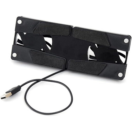 (As show, One size) Laptop Cooler Pad Stand Base Cooling Foldable Fan Convenient Notebook Cooler Notebook Computer Accessories 1