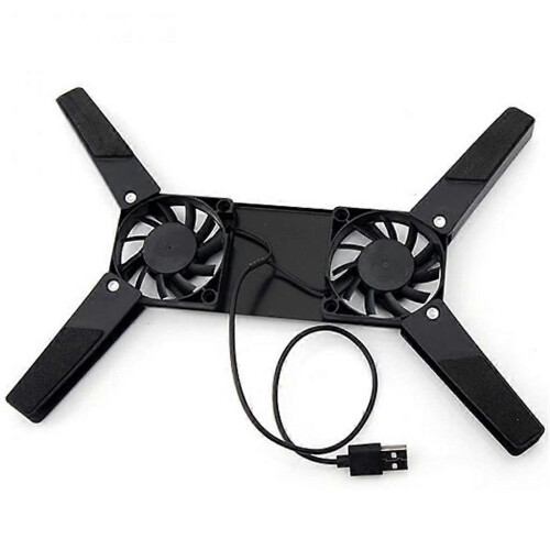 (As show, One size) Laptop Cooler Pad Stand Base Cooling Foldable Fan Convenient Notebook Cooler Notebook Computer Accessories
