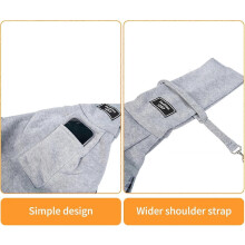 (As show, One size) Pet Sling Carrier,Dog Chest Bag Escape Proof for Puppy Medium CatDogs Under 15lbs Daily Walk,Outdoor Activity (Grey)