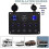 (As show, One size) 5 Gang Rocker Switch Panel Display Dual USB Charger Port DC, Toggle LED Switch Panel Digital Voltmeter 3