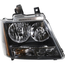 (As show, One size) Headlight Right Side Clear Lens W/Bulb Headlamp for Chevy for Avalanche 2007 2013