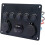 (As show, One size) 5 Gang Rocker Switch Panel Display Dual USB Charger Port DC, Toggle LED Switch Panel Digital Voltmeter 1