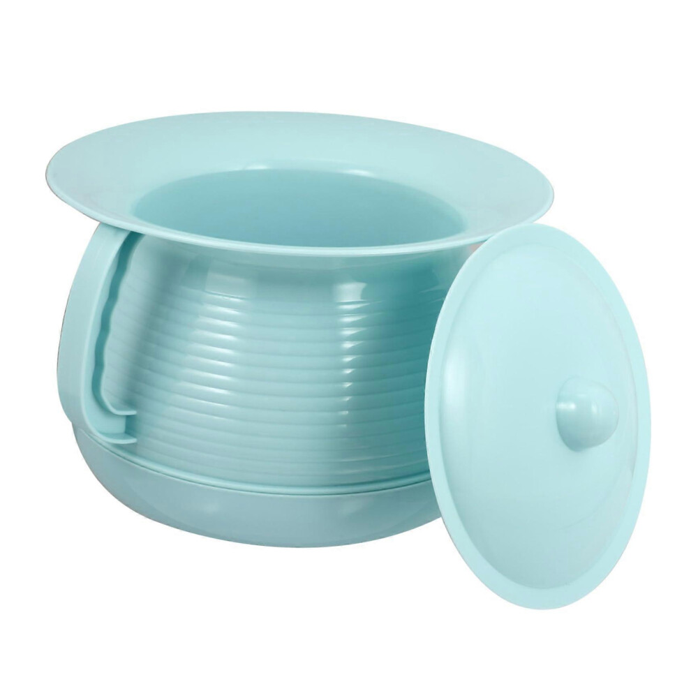 Blue (As Show, One Size) Cover For And Elderly Urinal Pan Home Chamber Pot Urine Storage Pot Thickened Plastic