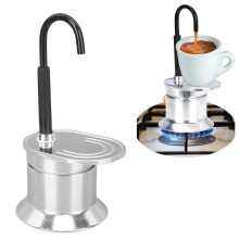 (As show, One size) Pot, 50ML Italian Coffee Maker, Aluminum Alloy Coffee Maker, Works Fast, Great Gift