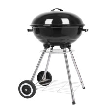 (As show, One size) BBQ Kettle Charcoal Grill, Outdoor Grill with Wheels, Backyard Cooking Smoker