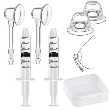 (As show, One size) Zihaisheng Inverted Nipple Puller, 2 Pc Nipple Aspirator Corrector Women Nipple Suckers For Flat Nipples