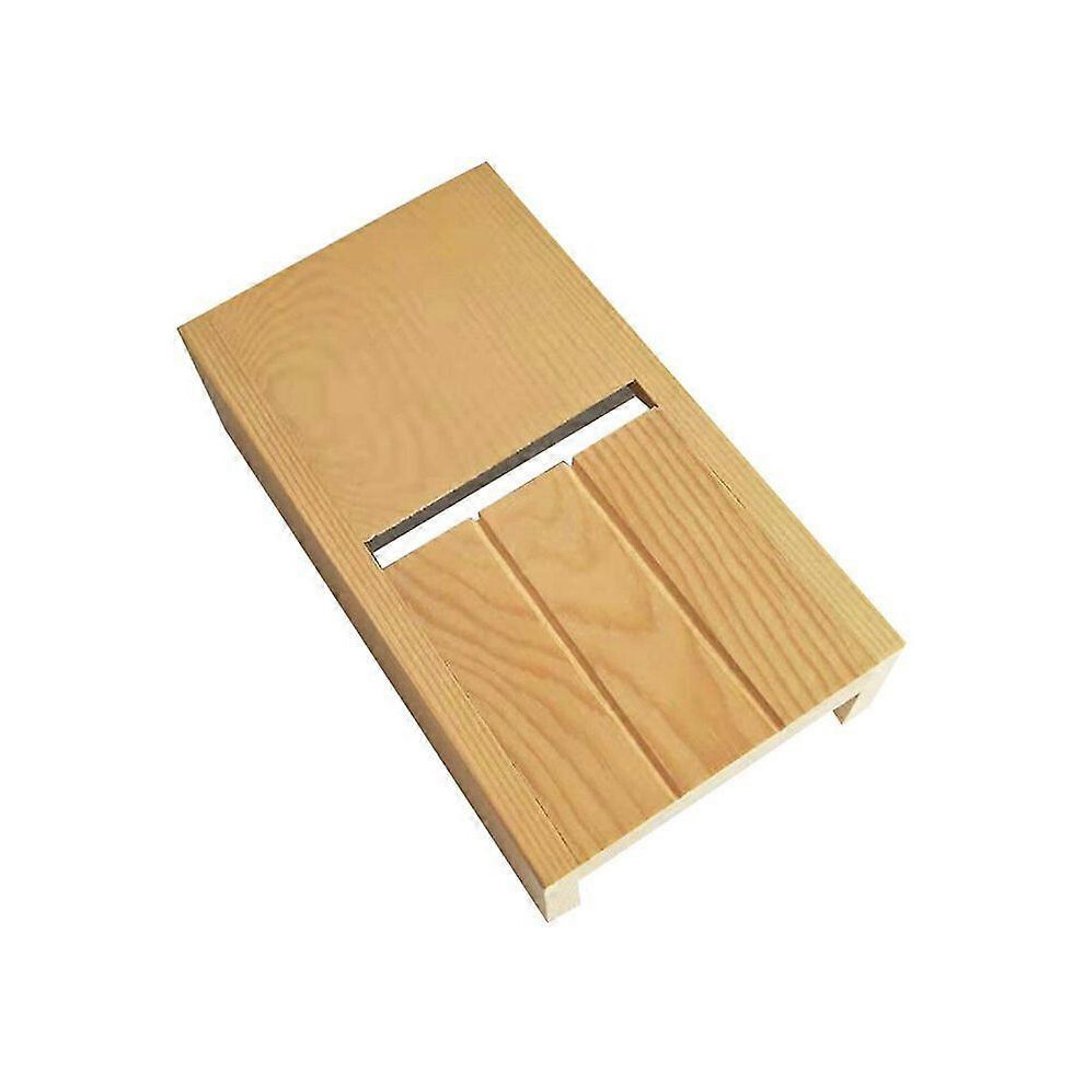 (As Show, One Size) Zihaisheng Wooden Beveler Planer Handmade Soap Candle Loaf Mold Cutter Soap Cutting Tools Craft 4632480825208