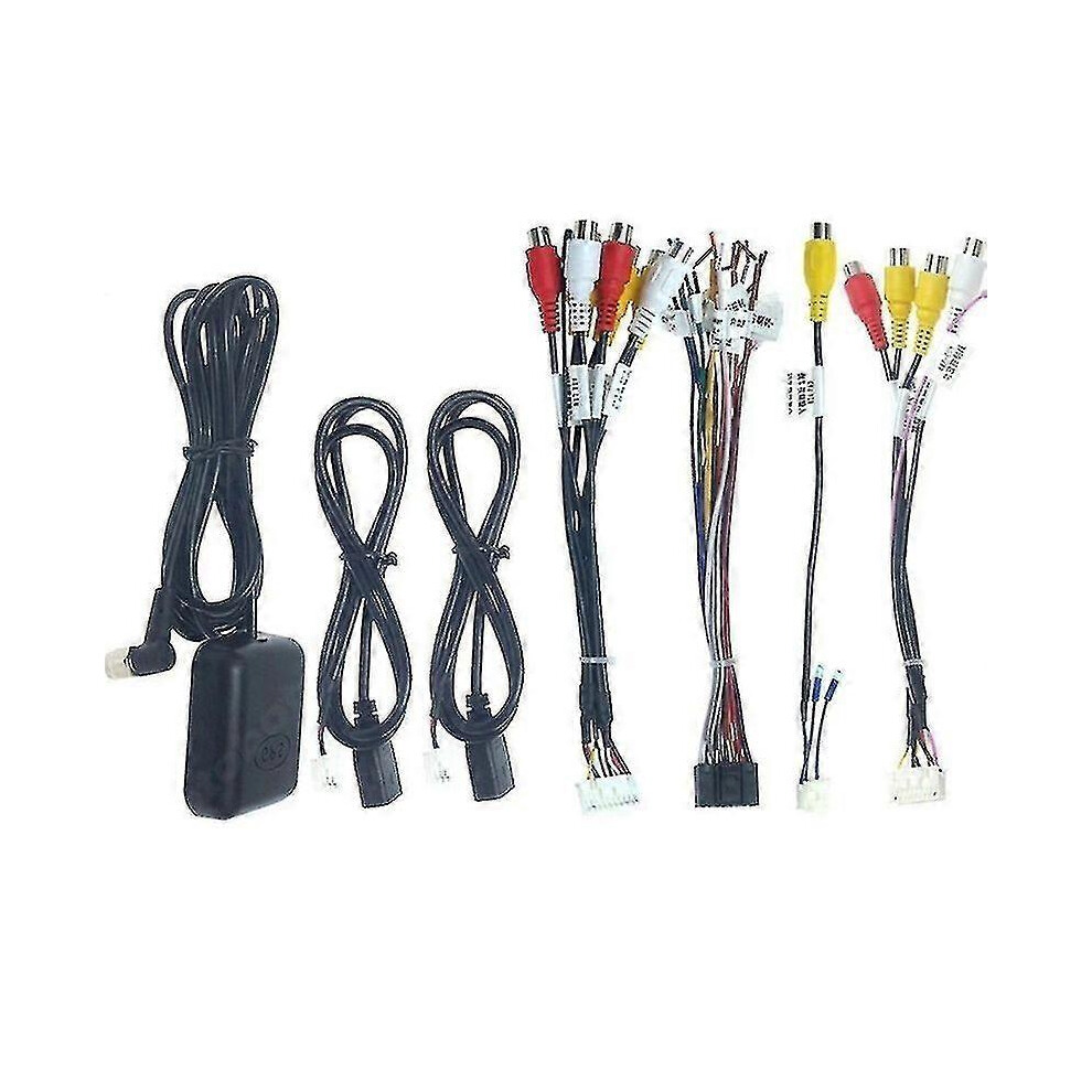 (As Show, One Size) Zihaisheng Car Head Unit Stereo Wire Harness Kits 4632480890596