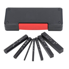 (As show, One size) 7PCS Setup Blocks Gauge Aluminum Alloy Black Anodized Suface Woodworking Tool for Measurement Black