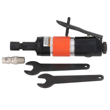 (As show, One size) Air Straight Die Grinder 24000RPM Strong Torsion Output Industrial Pneumatic Die Grinding Tool with Safety Switch