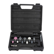 (As show, One size) Air Die Grinder Set Handheld Pneumatic Polishing Engraving Tool with 1/4in 1/8in Chuck 22000RPM