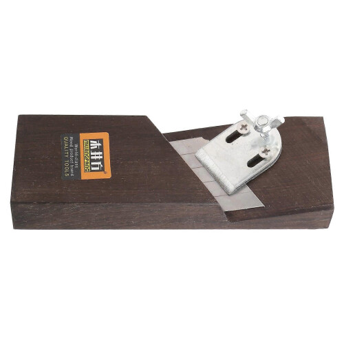 (As show, One size) Woodworker Hand Blade Plane Ebony Chamfering Planer 45 Angle Cutting Woodworking Tools
