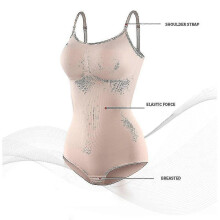 (As show, One size) Women Trainer Body Shaper Slimming Bodysuits Firm Tummy Control Body Shaper Suit A