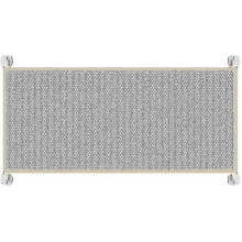 (As show, One size) Pet Safety Guard Mesh Dog Gate - Wide Baby Safety Gates (43.3 inches, Beige)