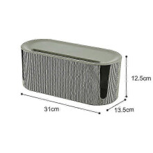 (White, One size) Cable Storage Box (With Lid) Cable Management Box Cable Box for Power Cord Straps Cable Management Table for Organizing the Workplace