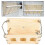 (As show, One size) Rabbit Hay Feeder Wooden Folding Frame For Small Animal Cages Accessories 3