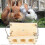 (As show, One size) Rabbit Hay Feeder Wooden Folding Frame For Small Animal Cages Accessories 5