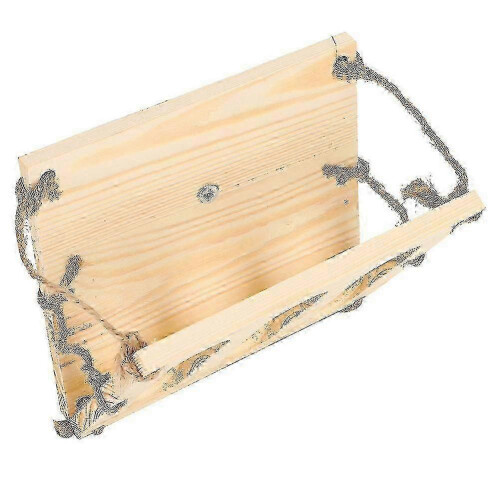 (As show, One size) Rabbit Hay Feeder Wooden Folding Frame For Small Animal Cages Accessories 1