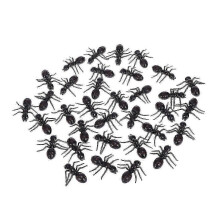(As show, One size) 30 Pcs Plastic Animals Figures Trick Ant Lifelike Ant Model Fake Big Ant Rubber Prop Decoration Ant