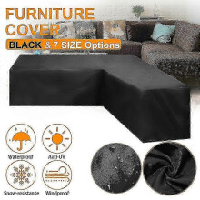 (As show, One size) Corner Sofa Cover Waterproof Outdoor Courtyard Garden Furniture Cover Dust Cover Table Cover 210d Oxford Clothaas