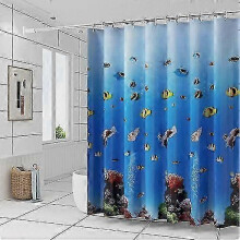 (150x200cm, One size) Underwater world Shower Curtain Waterproof Shower Curtain