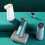 (Foam, Pink) Automatic Soaps Dispenser Rechargeable Foam Soaps Dispenser for Office School 5