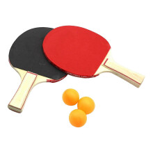 (As show, One size) Table Tennis Racket Set with Ergonomic Handle - Comfortable Grip, Smooth Edge, Fine Texture, Ping-Pong Paddle and Balls Included