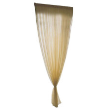 (As show, One size) Simple Style Polyester Window Voile Tulle Curtain Sheer Panels Bedroom Living Room Decor Golden Yellow 1x2m