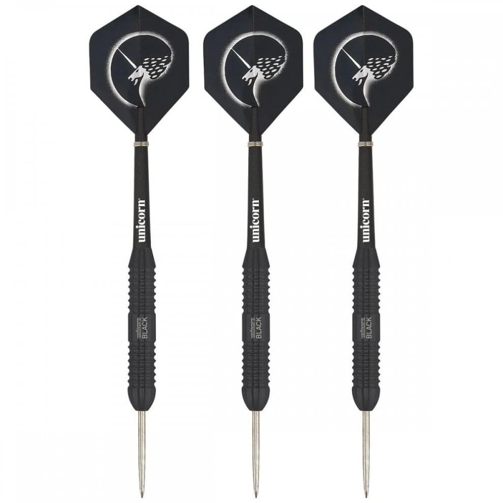 Unicorn (24G, Black) Core Plus Darts (Set Of 3)