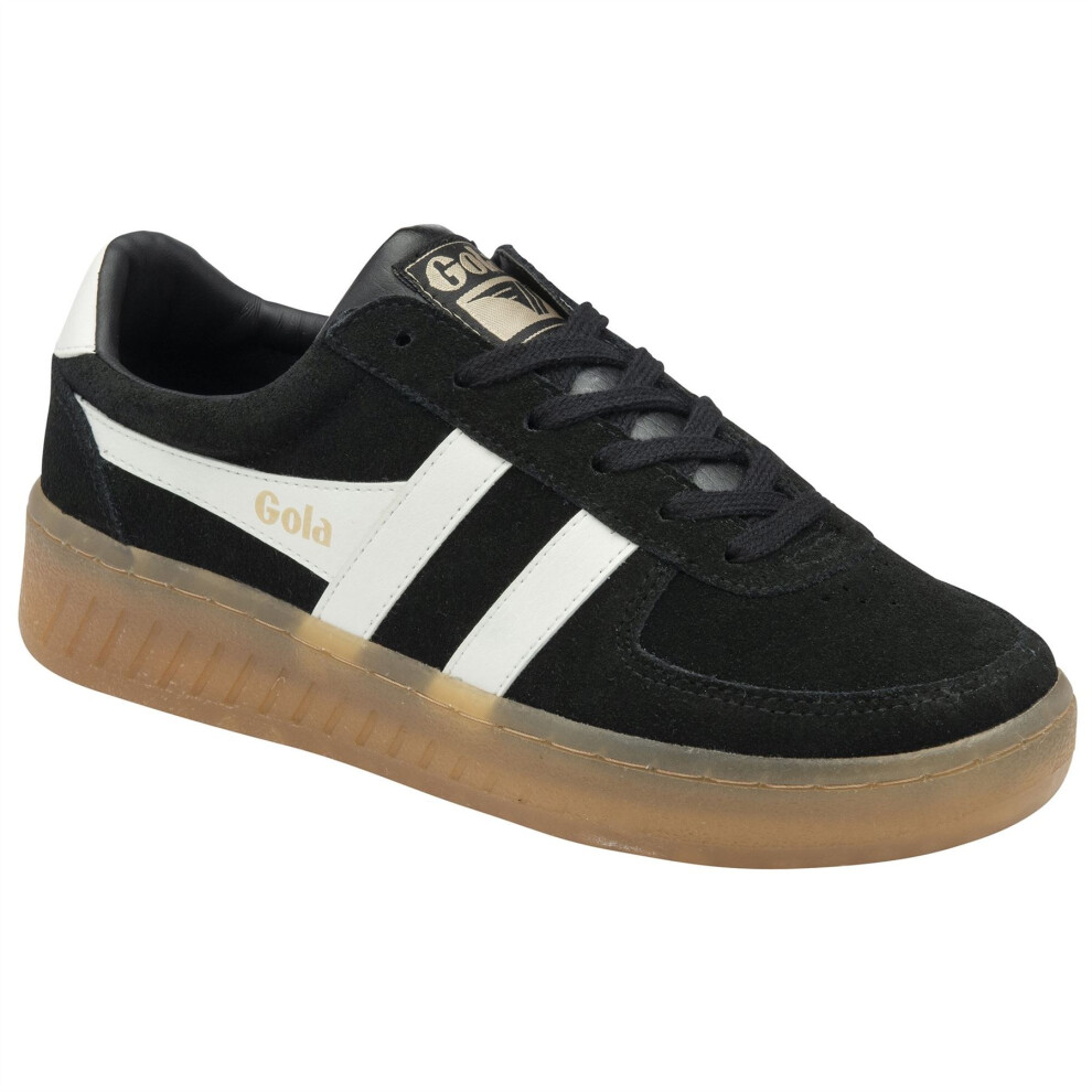 (Black, 3 (Adults')) Gola Grandslam Suede Women's Black/Off White Trainers